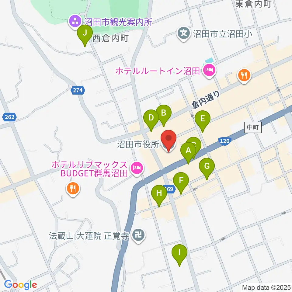 FM OZE周辺の駐車場・コインパーキング一覧地図
