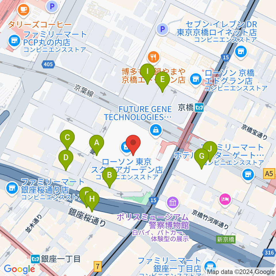 中央エフエム ラジオシティ周辺の駐車場・コインパーキング一覧地図