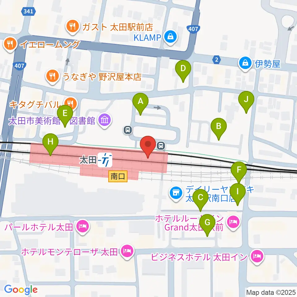 エフエム太郎周辺の駐車場・コインパーキング一覧地図