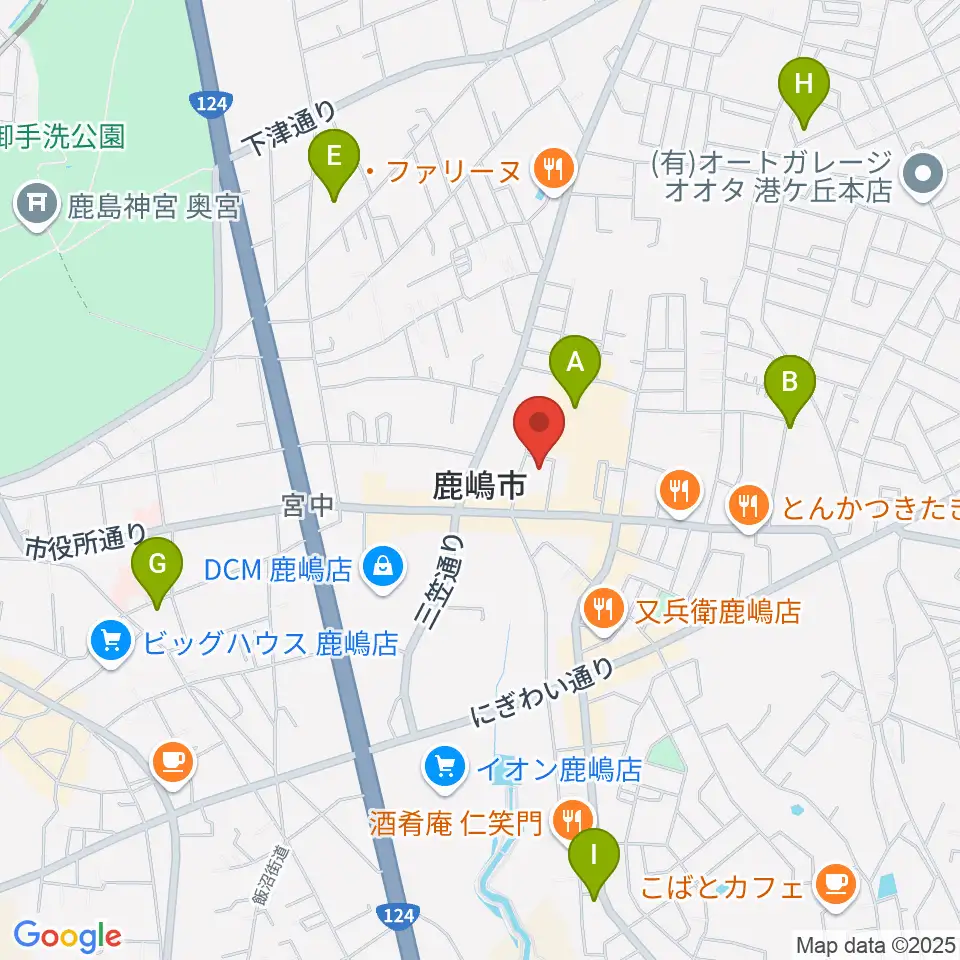 FMかしま周辺の駐車場・コインパーキング一覧地図