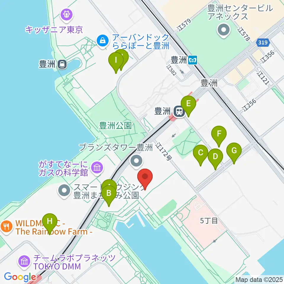 レインボータウンFM周辺の駐車場・コインパーキング一覧地図