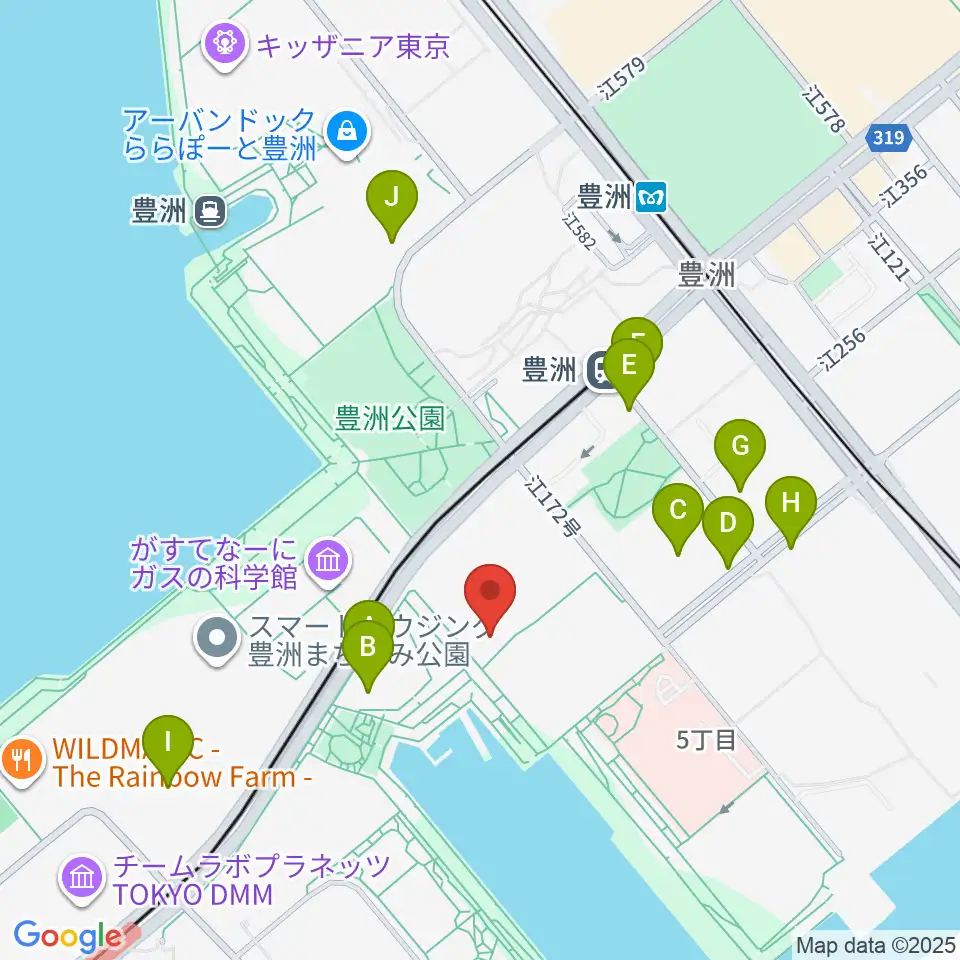 レインボータウンFM周辺の駐車場・コインパーキング一覧地図
