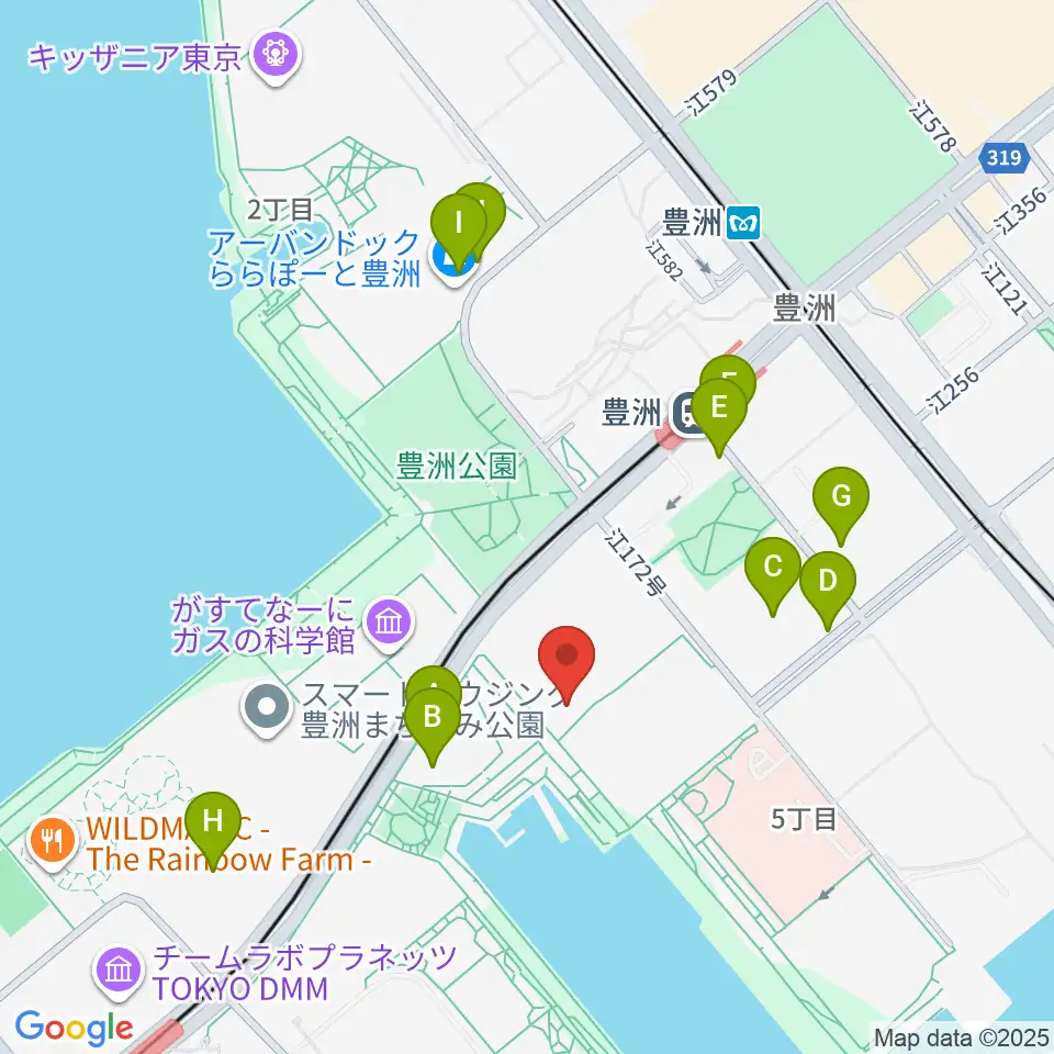 レインボータウンFM周辺の駐車場・コインパーキング一覧地図