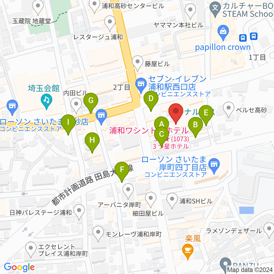 REDS WAVE周辺の駐車場・コインパーキング一覧地図