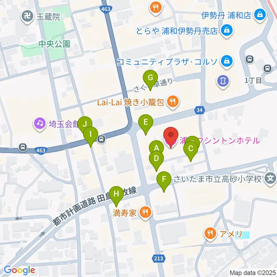 REDS WAVE周辺の駐車場・コインパーキング一覧地図