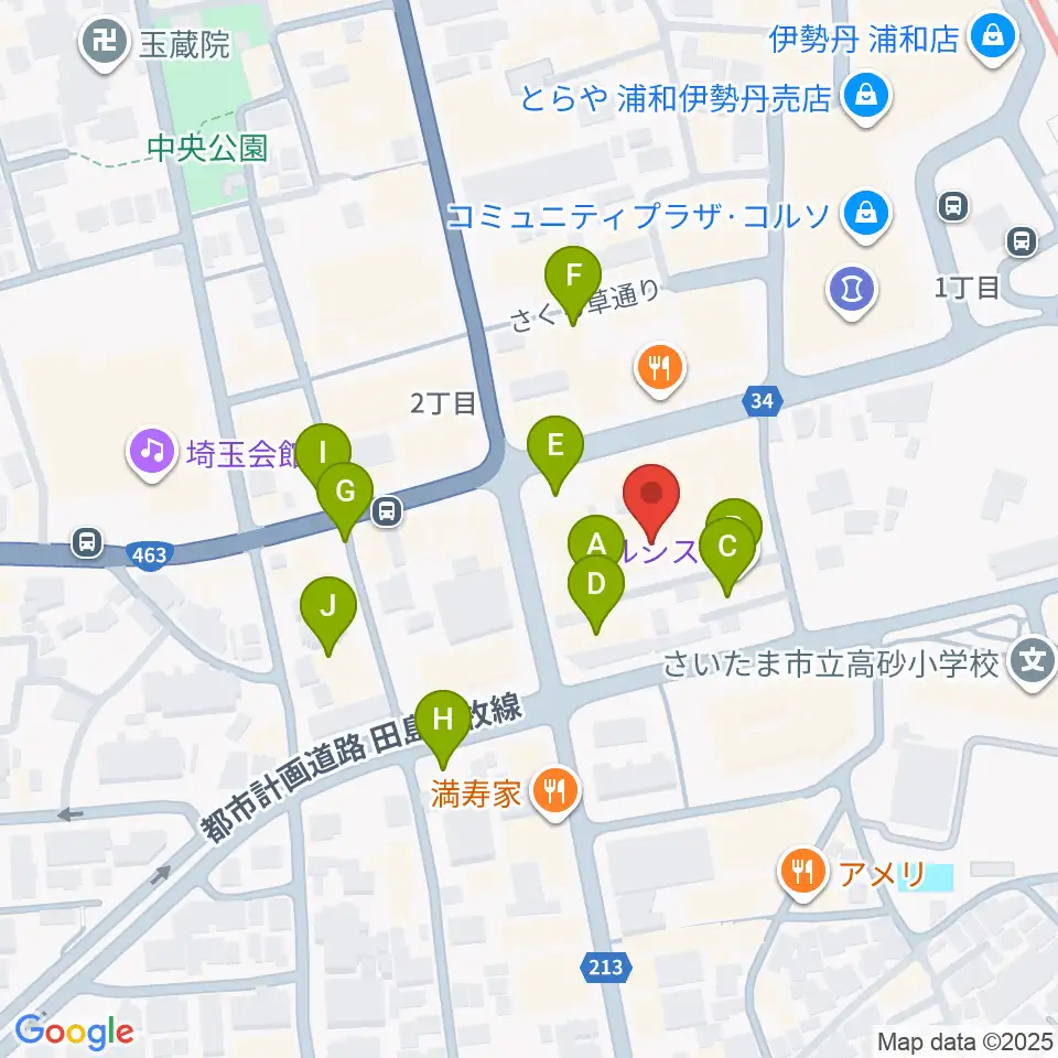 REDS WAVE周辺の駐車場・コインパーキング一覧地図