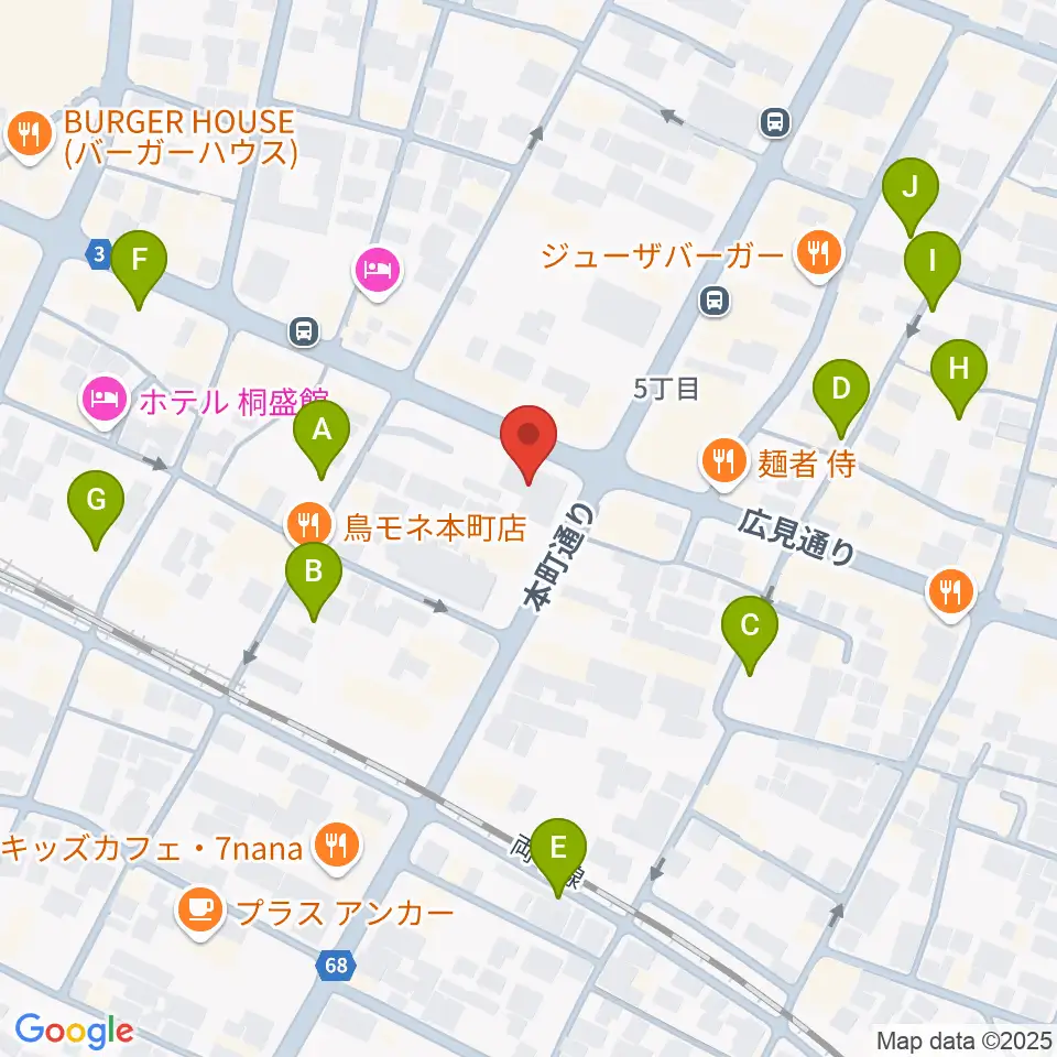 FM桐生周辺の駐車場・コインパーキング一覧地図