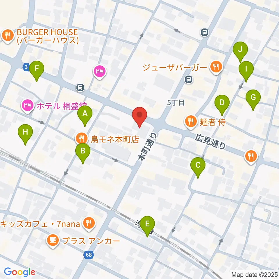 FM桐生周辺の駐車場・コインパーキング一覧地図