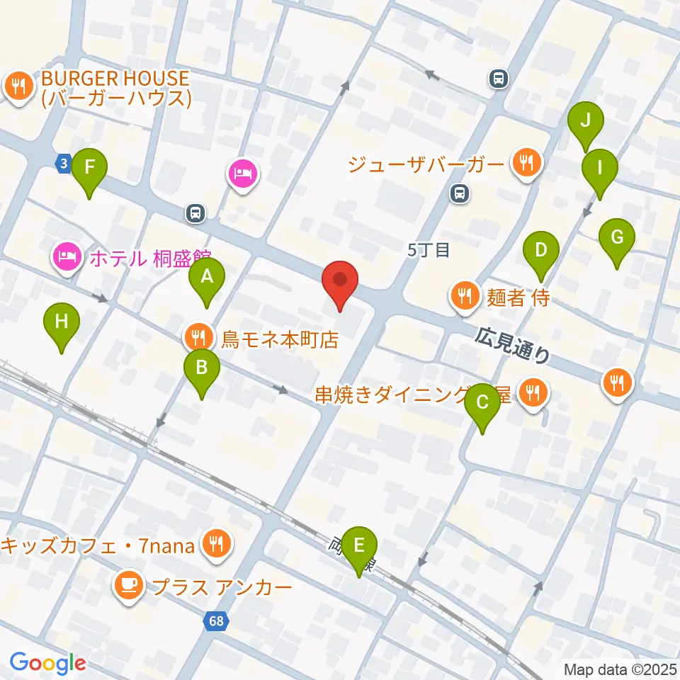 FM桐生周辺の駐車場・コインパーキング一覧地図