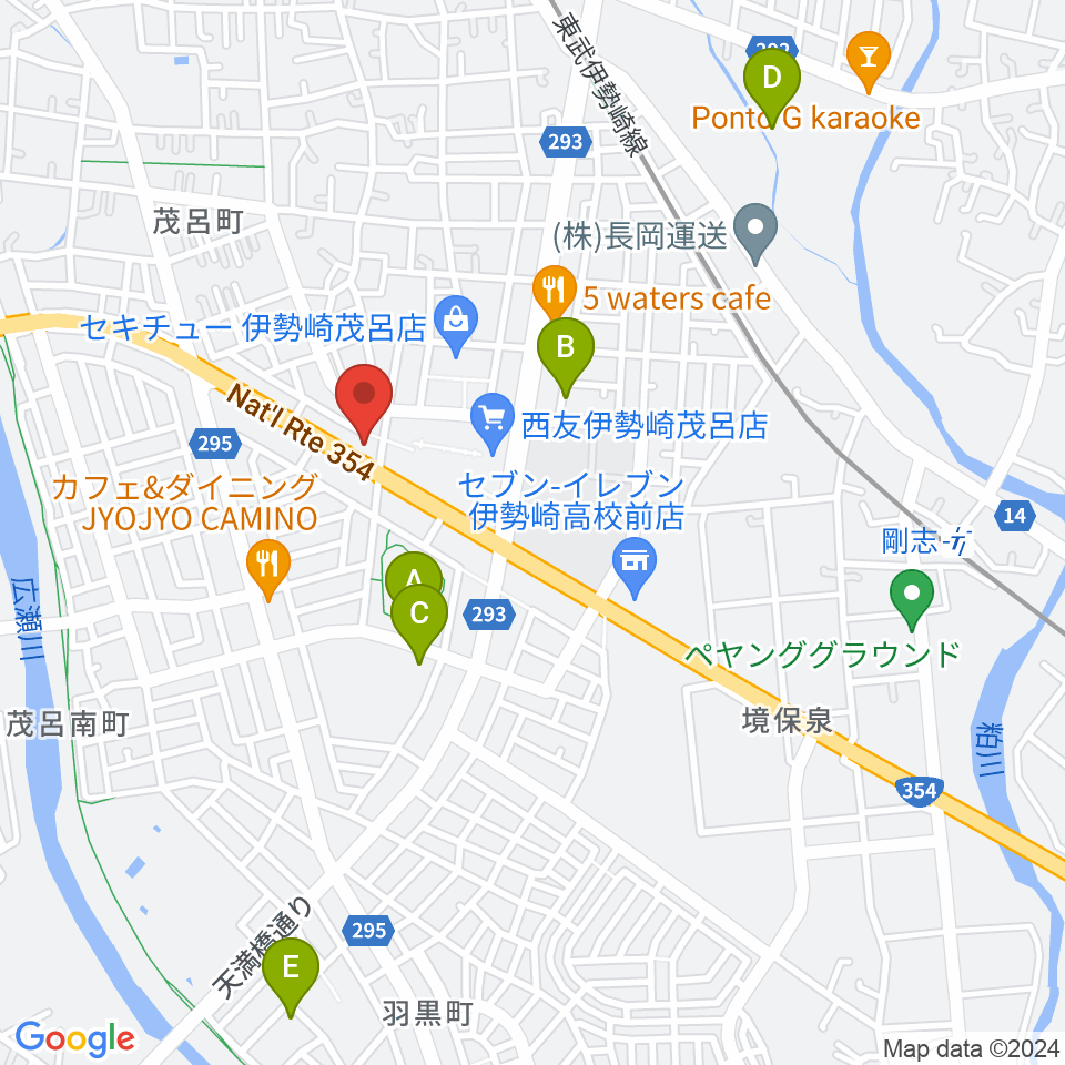 いせさきFM周辺の駐車場・コインパーキング一覧地図