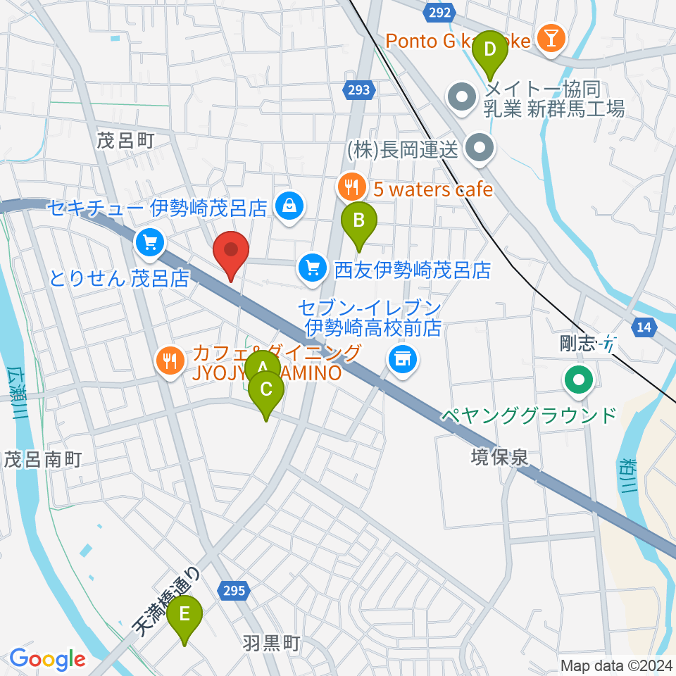 いせさきFM周辺の駐車場・コインパーキング一覧地図