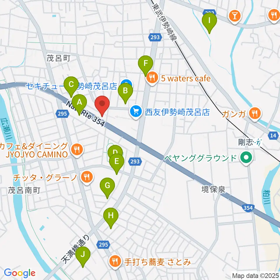 いせさきFM周辺の駐車場・コインパーキング一覧地図