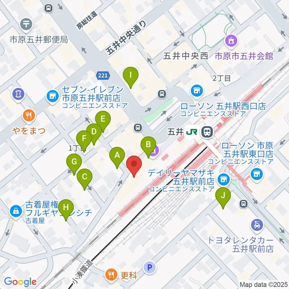 いちはらFM周辺の駐車場・コインパーキング一覧地図