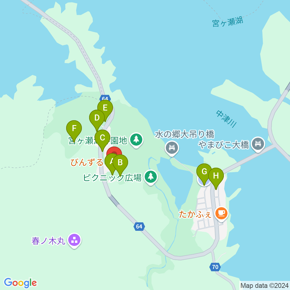 宮ヶ瀬レイクサイドエフエム周辺の駐車場・コインパーキング一覧地図