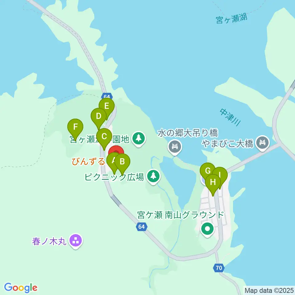 宮ヶ瀬レイクサイドエフエム周辺の駐車場・コインパーキング一覧地図