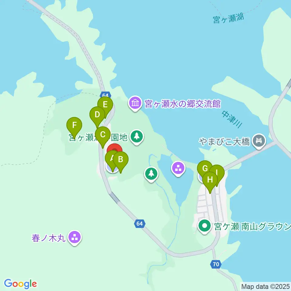 宮ヶ瀬レイクサイドエフエム周辺の駐車場・コインパーキング一覧地図