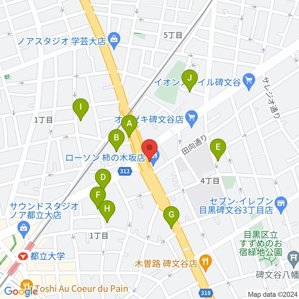 あすなろスタジオ周辺の駐車場・コインパーキング一覧地図