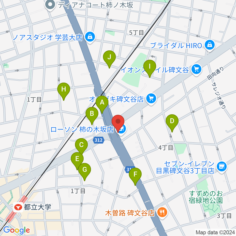 あすなろスタジオ周辺の駐車場・コインパーキング一覧地図