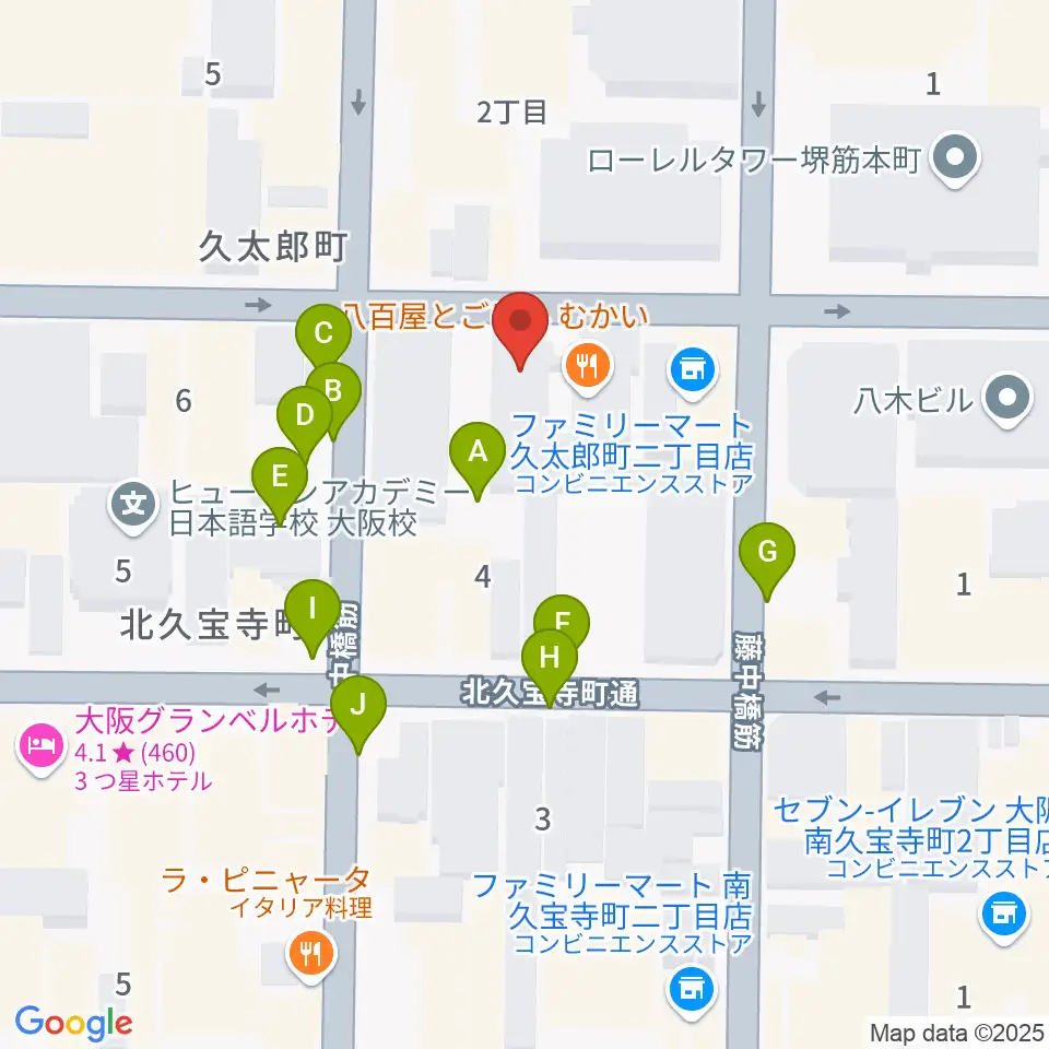 クラブマーキュリー周辺の駐車場・コインパーキング一覧地図