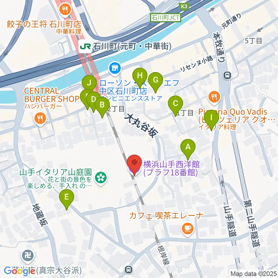 ブラフ18番館周辺の駐車場・コインパーキング一覧地図