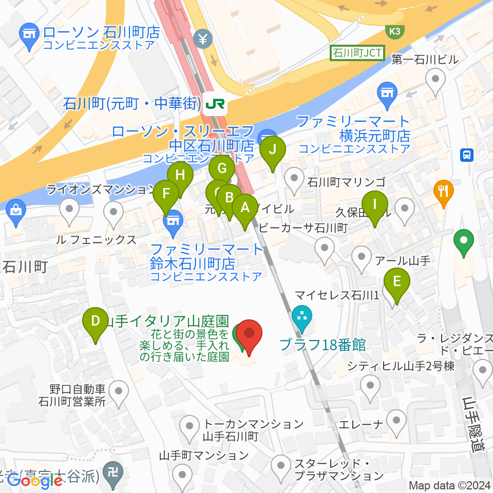 外交官の家周辺の駐車場・コインパーキング一覧地図