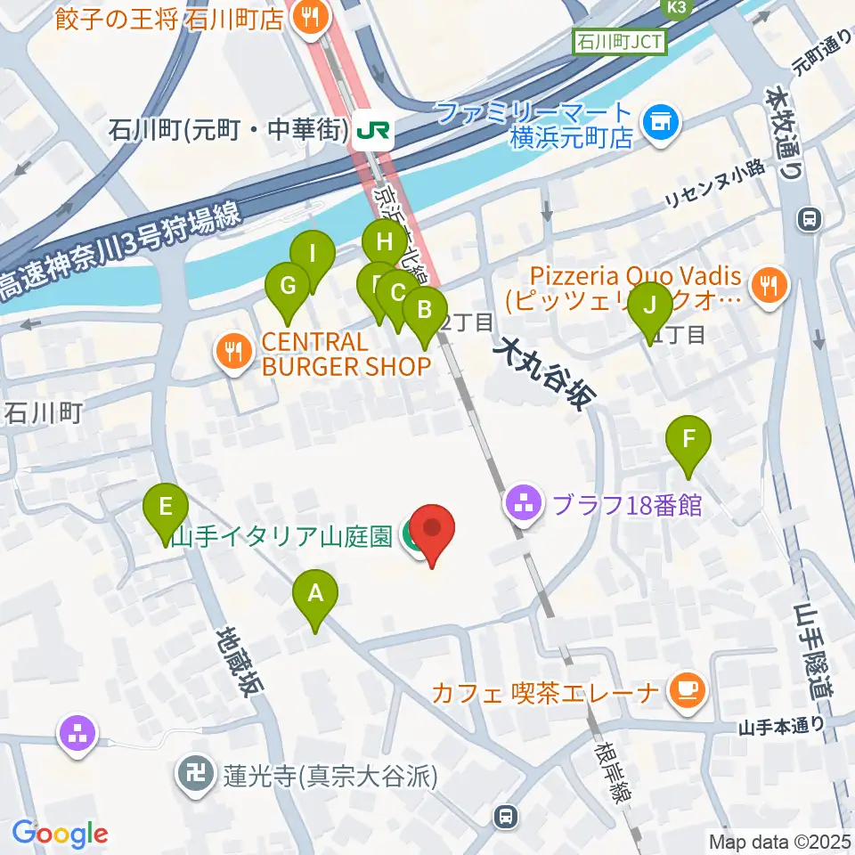 外交官の家周辺の駐車場・コインパーキング一覧地図