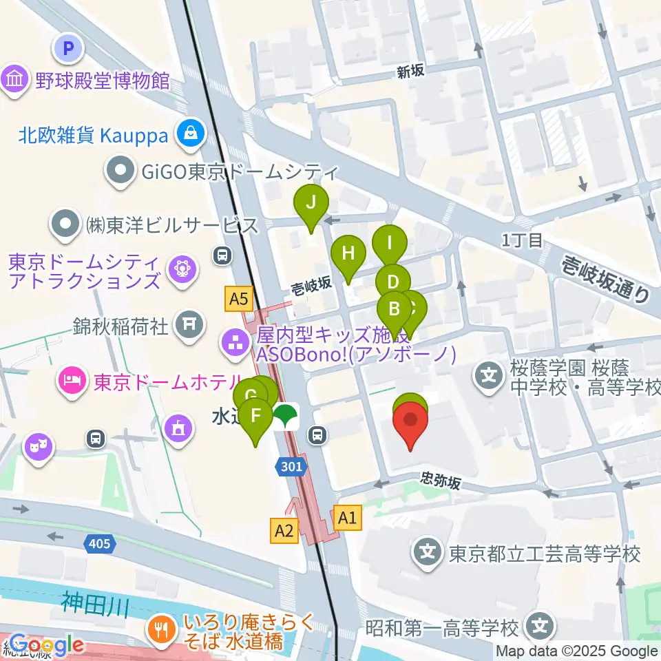 宝生能楽堂周辺の駐車場・コインパーキング一覧地図