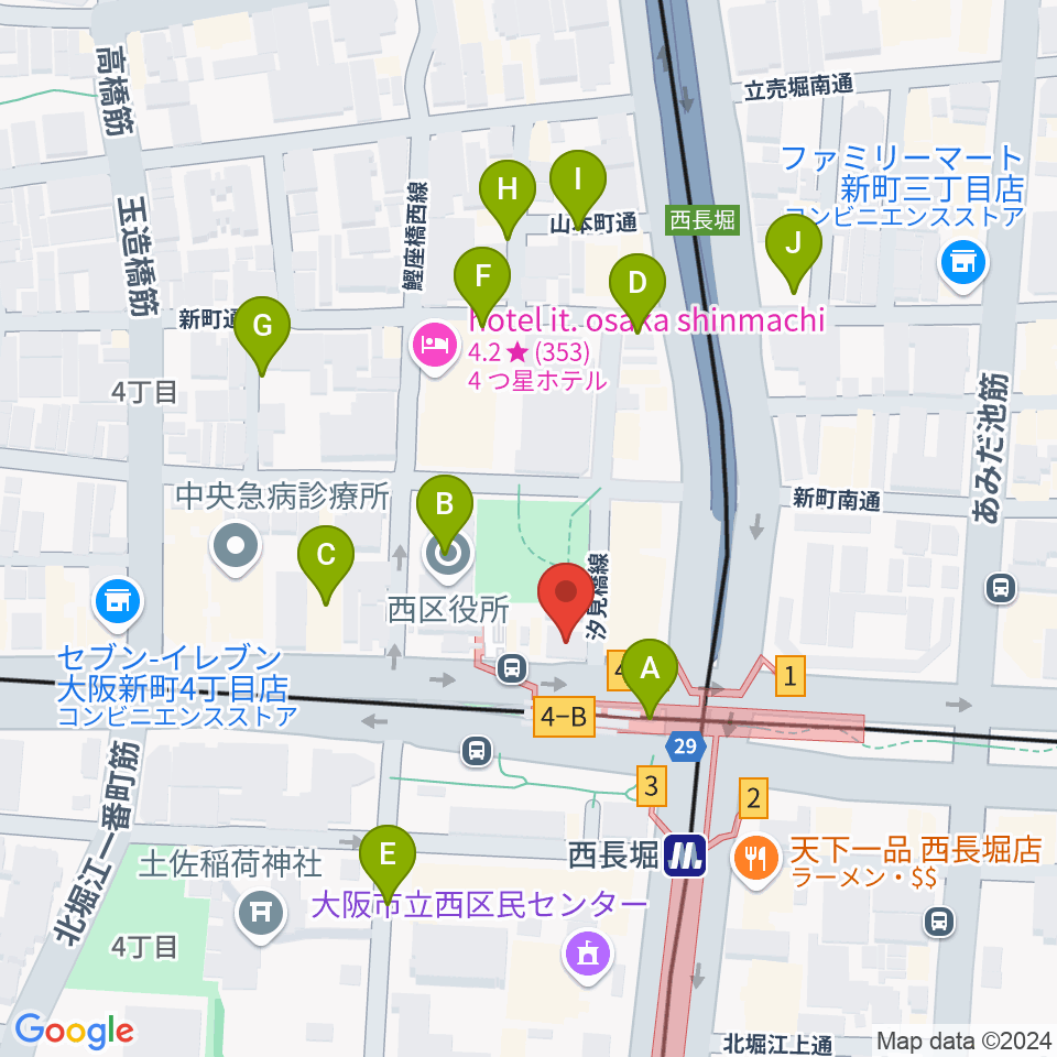 細野ビルヂング周辺の駐車場・コインパーキング一覧地図