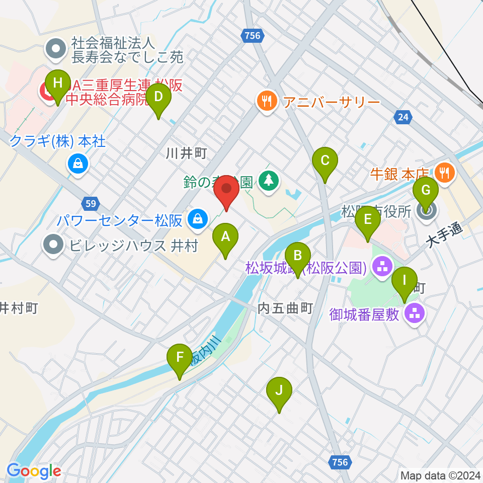 クラギ文化ホール周辺の駐車場・コインパーキング一覧地図