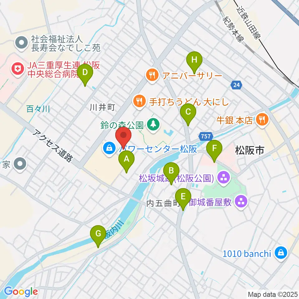 クラギ文化ホール周辺の駐車場・コインパーキング一覧地図