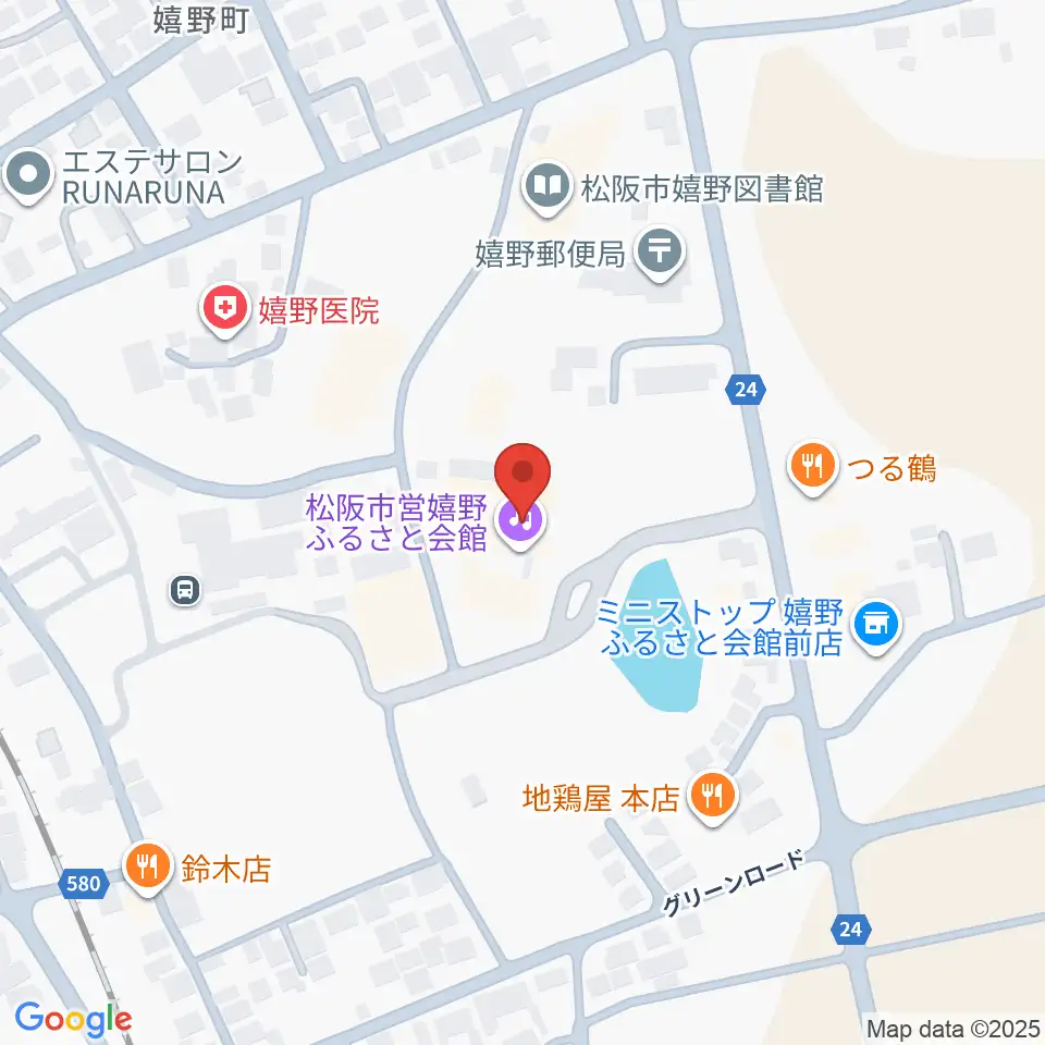 嬉野ふるさと会館周辺の駐車場・コインパーキング一覧地図
