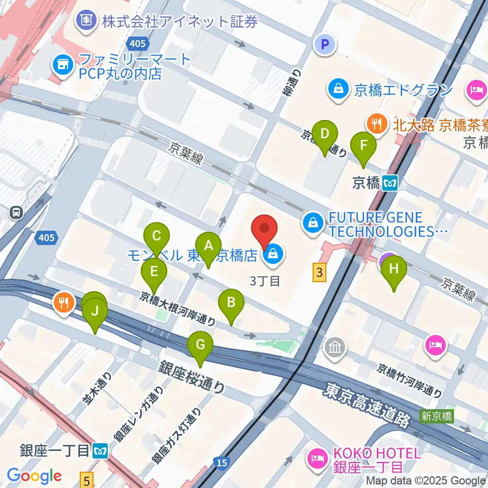 東京コンベンションホール周辺の駐車場・コインパーキング一覧地図