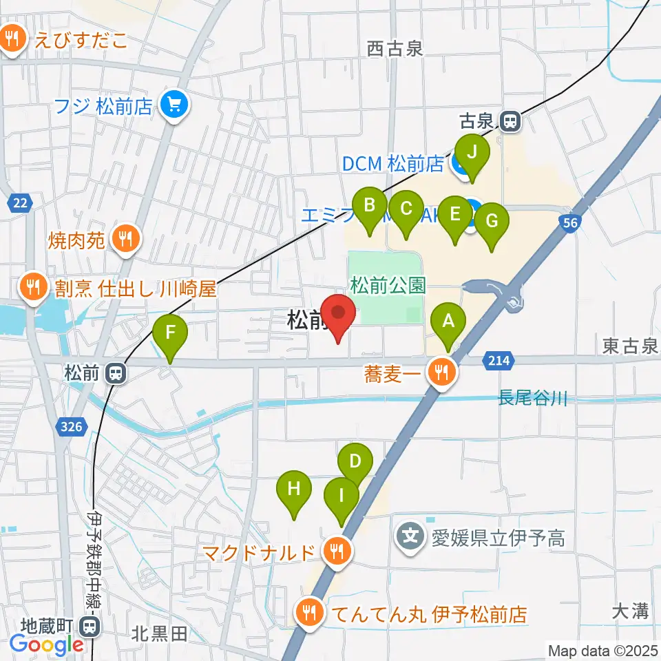 松前総合文化センター周辺の駐車場・コインパーキング一覧地図