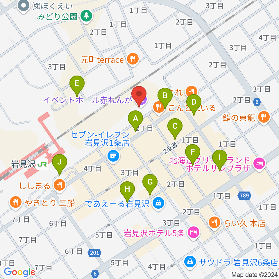 イベントホール赤れんが周辺の駐車場・コインパーキング一覧地図