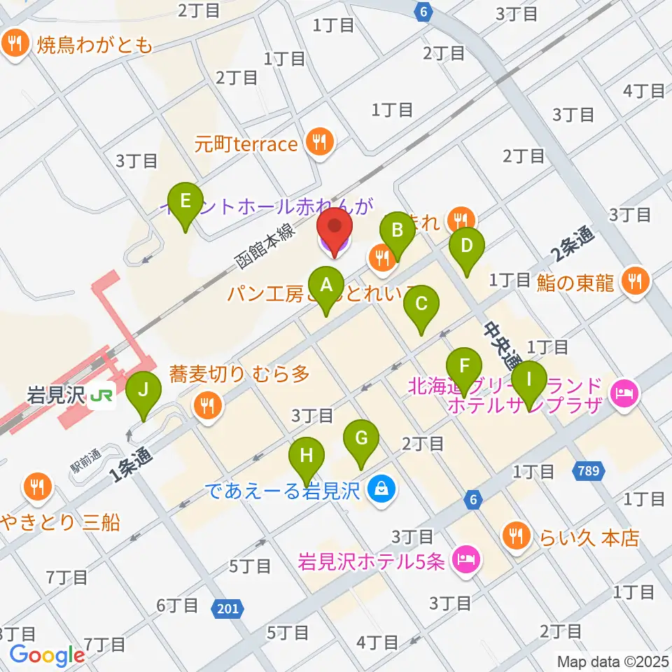 イベントホール赤れんが周辺の駐車場・コインパーキング一覧地図