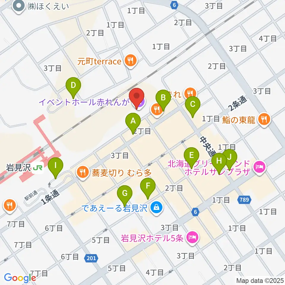 イベントホール赤れんが周辺の駐車場・コインパーキング一覧地図