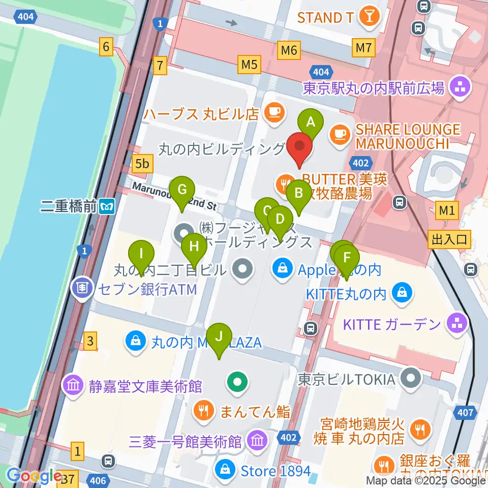 丸ビルホール周辺の駐車場・コインパーキング一覧地図