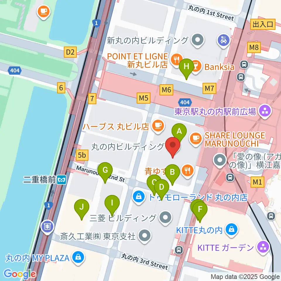 丸ビルホール周辺の駐車場・コインパーキング一覧地図