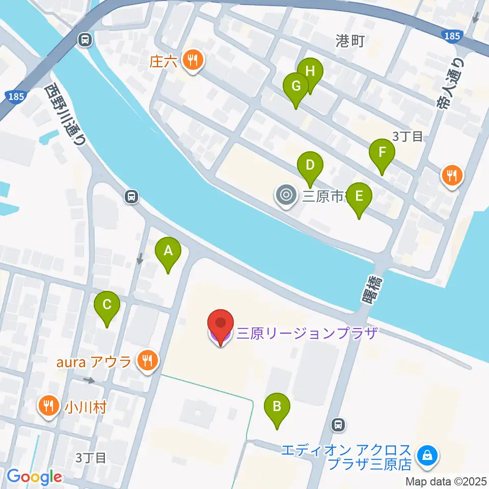 三原リージョンプラザ周辺の駐車場・コインパーキング一覧地図