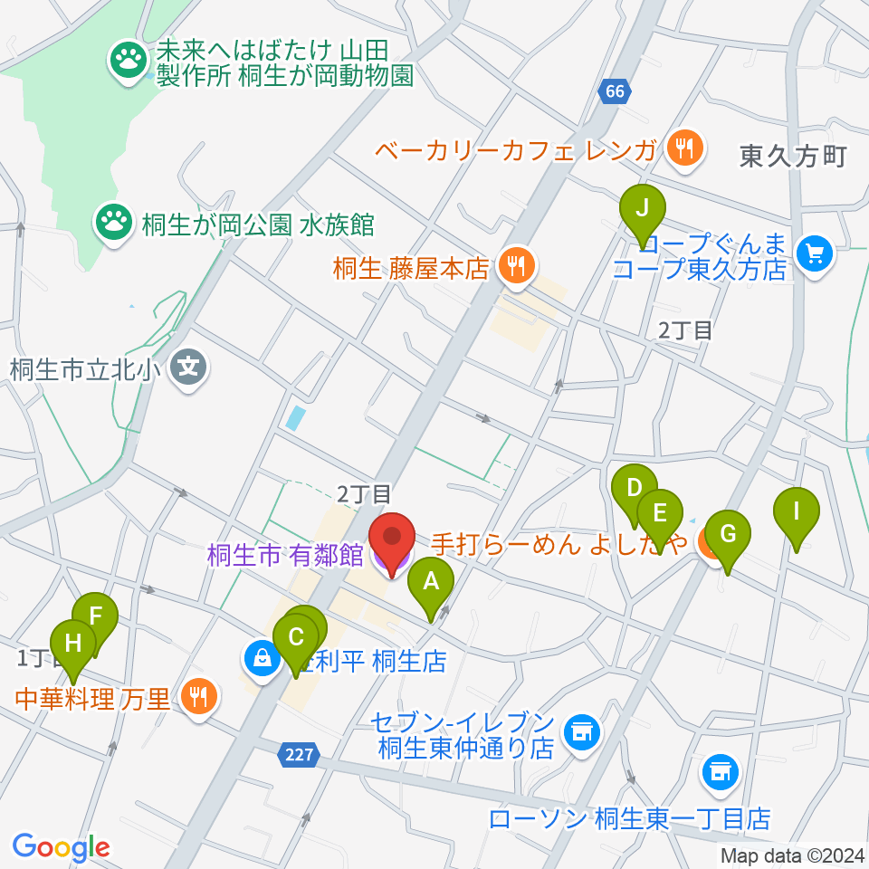 有鄰館周辺の駐車場・コインパーキング一覧地図