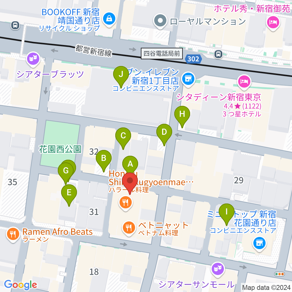 MERRY-GO-ROUND周辺の駐車場・コインパーキング一覧地図