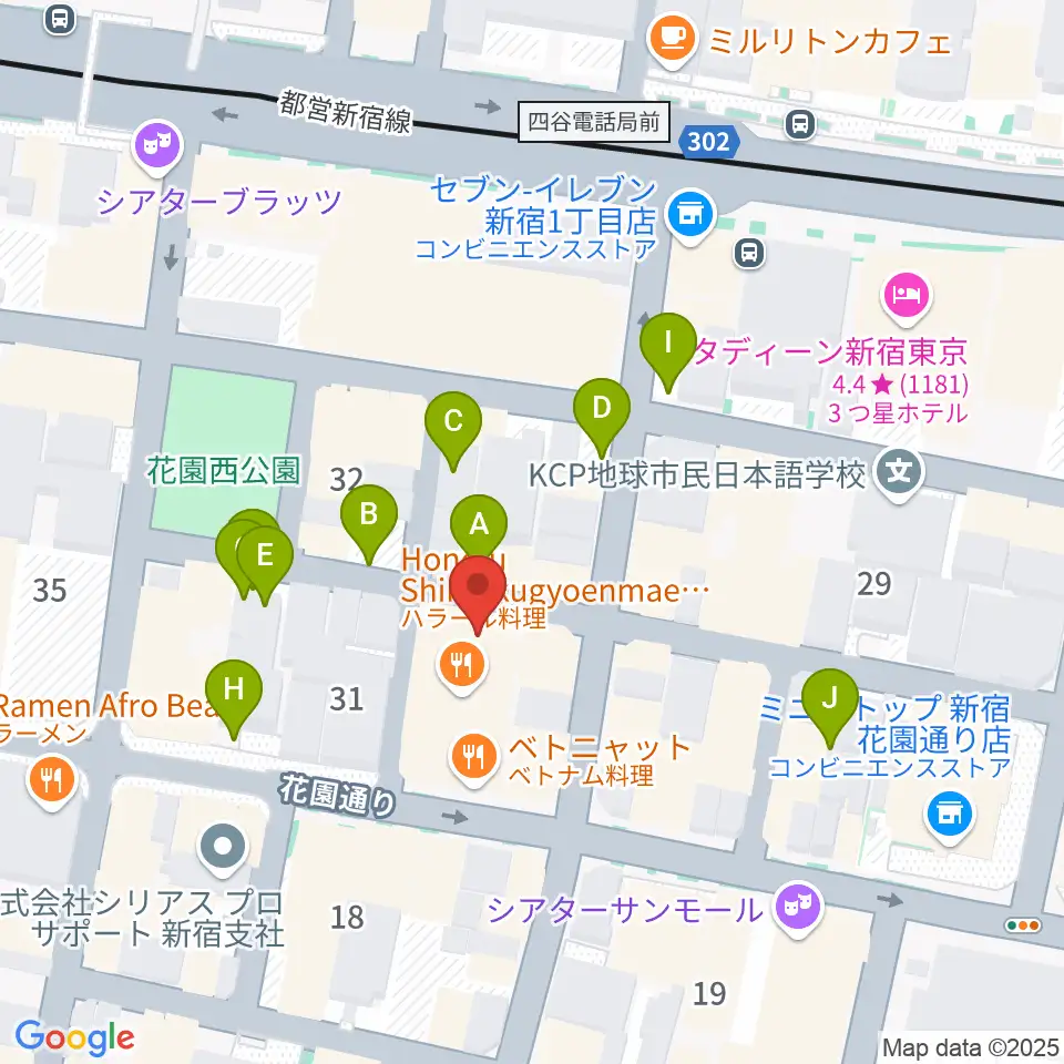MERRY-GO-ROUND周辺の駐車場・コインパーキング一覧地図