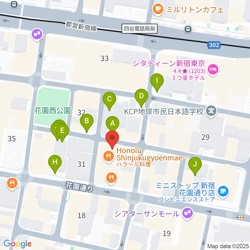 MERRY-GO-ROUND周辺の駐車場・コインパーキング一覧地図