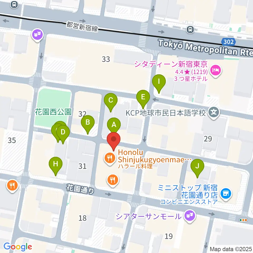 MERRY-GO-ROUND周辺の駐車場・コインパーキング一覧地図