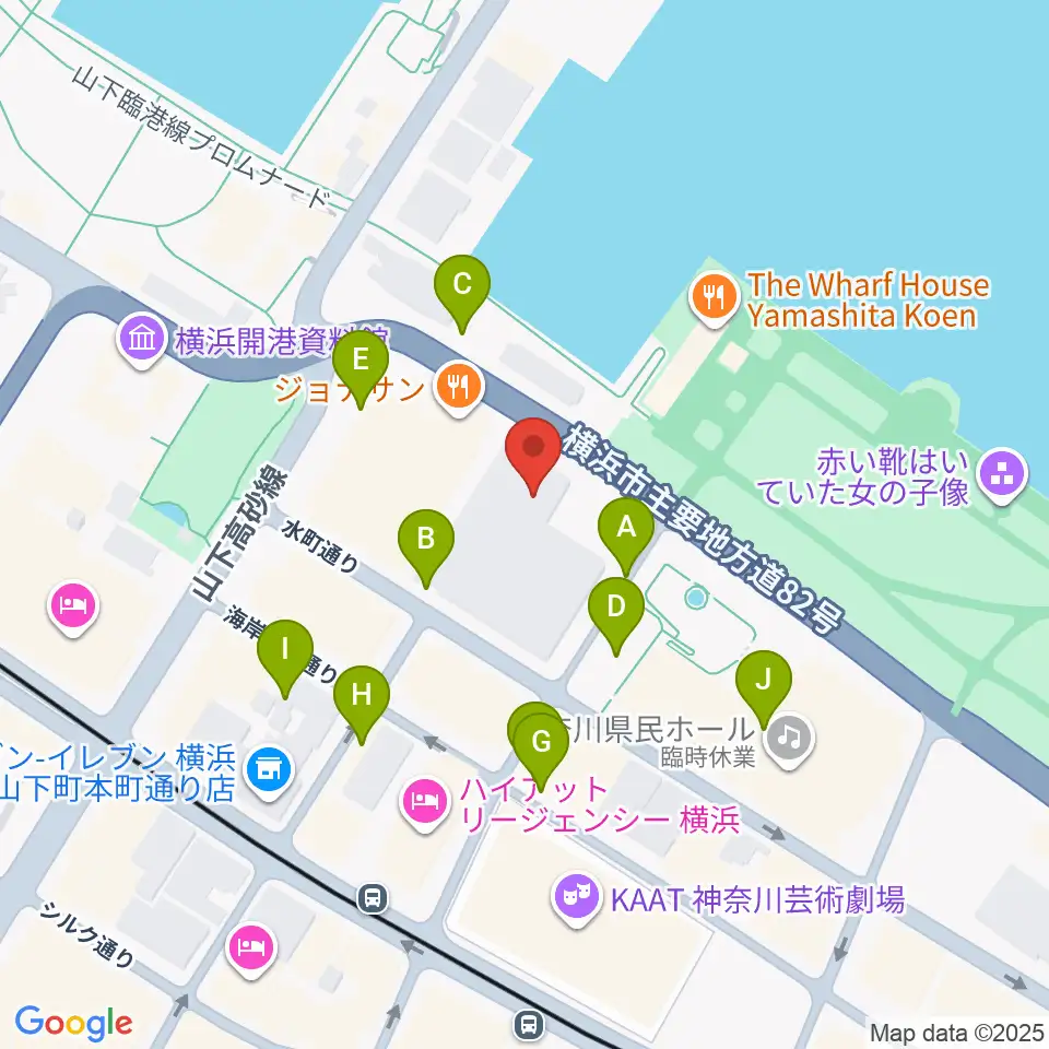 横浜産貿ホール マリネリア周辺の駐車場・コインパーキング一覧地図