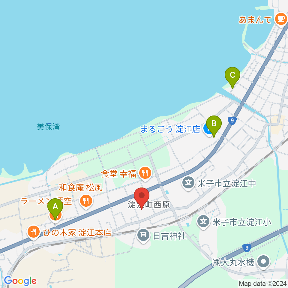 米子市淀江文化センター(さなめホール)周辺の駐車場・コインパーキング一覧地図