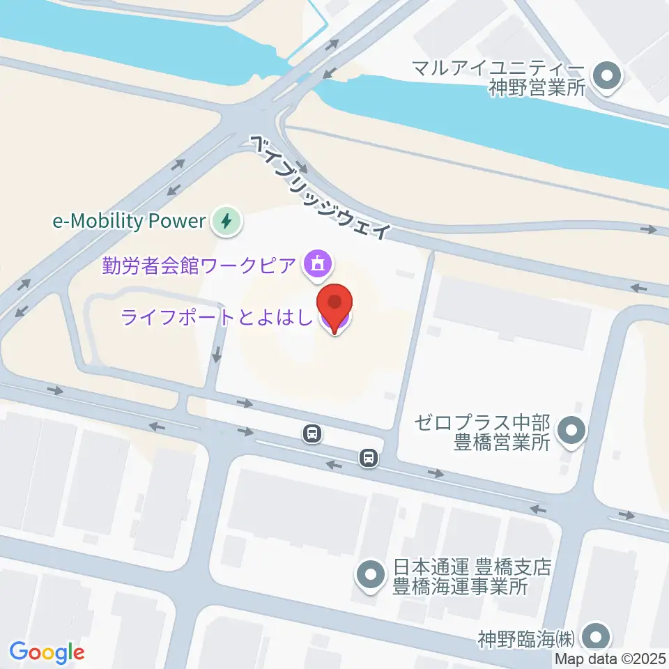 ライフポートとよはし周辺の駐車場・コインパーキング一覧地図