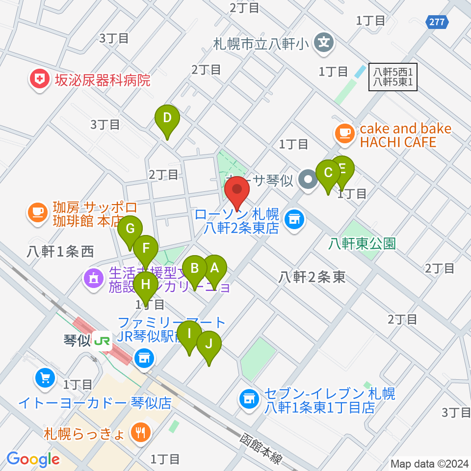 レッドベリースタジオ周辺の駐車場・コインパーキング一覧地図