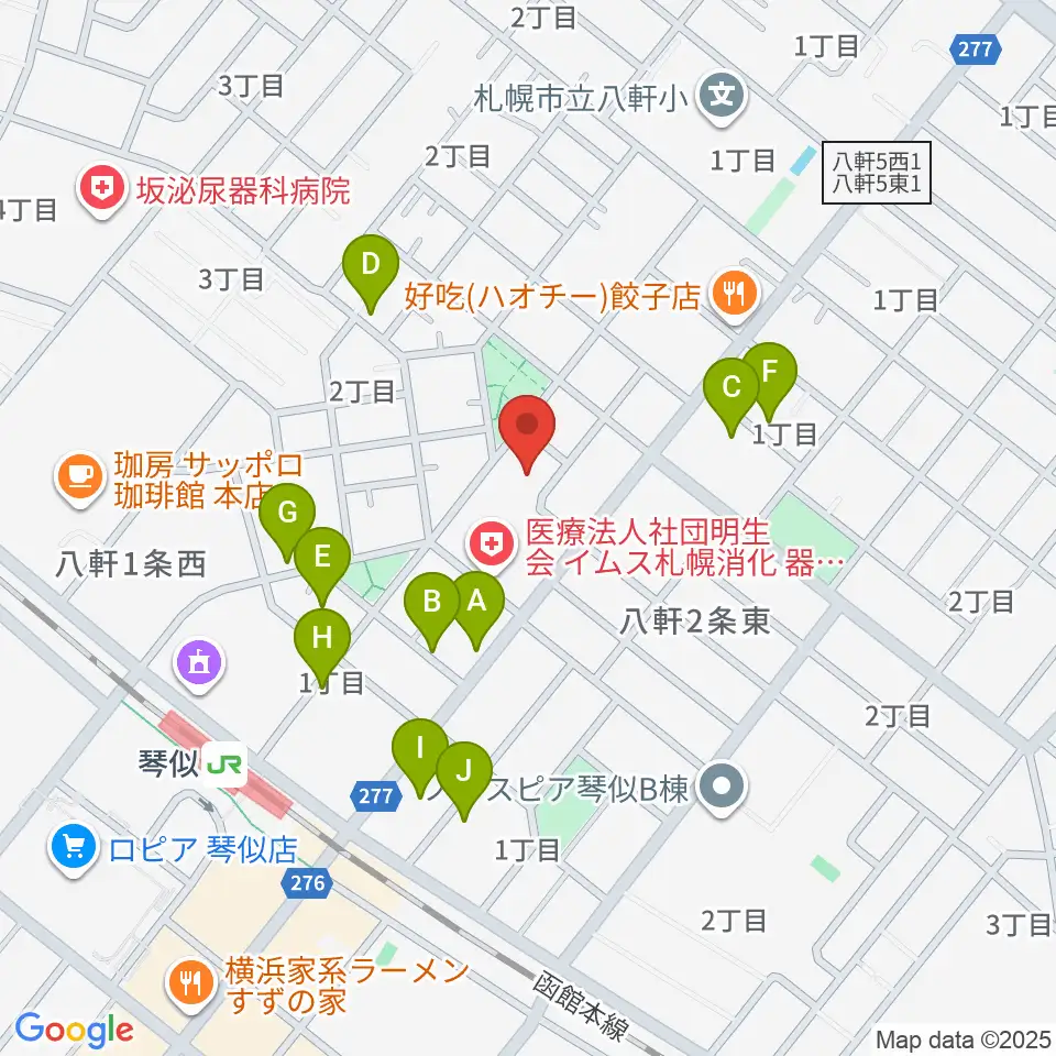 レッドベリースタジオ周辺の駐車場・コインパーキング一覧地図