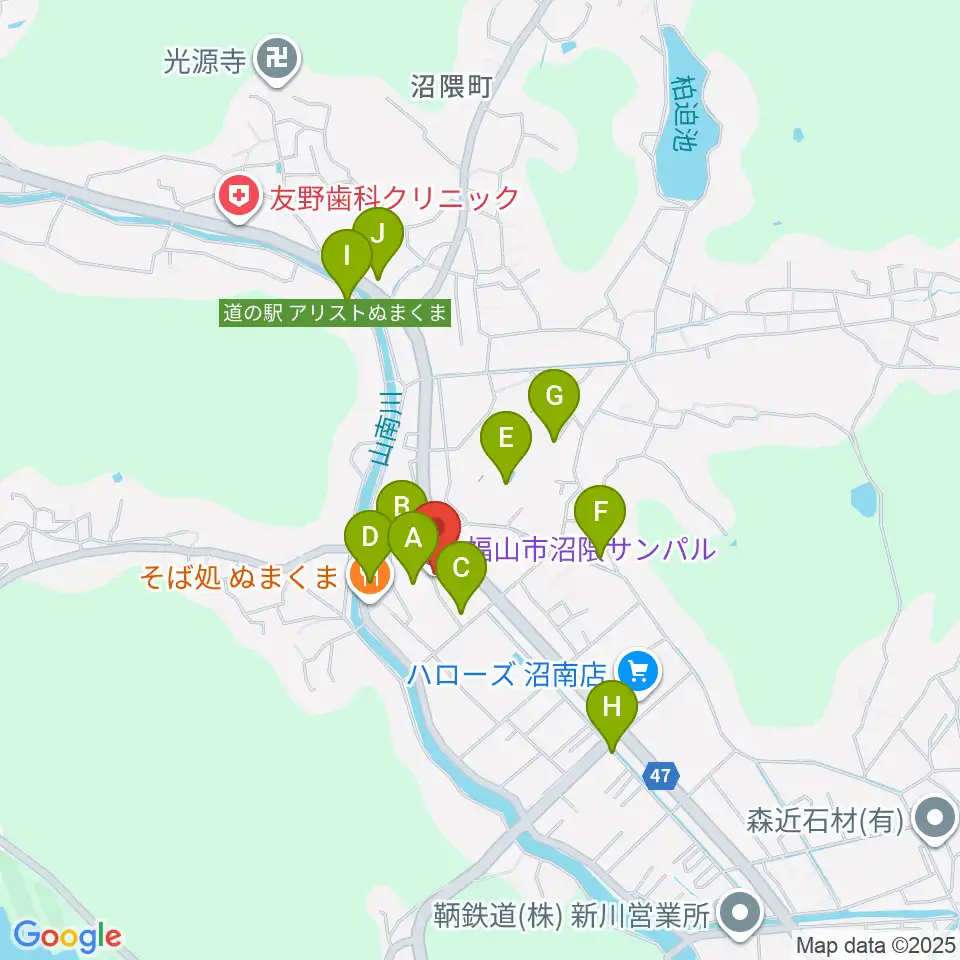 福山市沼隈サンパル周辺の駐車場・コインパーキング一覧地図